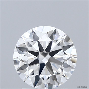 Picture of Lab Grown Diamond 2.00 Carats, Round with Ideal Cut, D Color, VVS2 Clarity and Certified by IGI