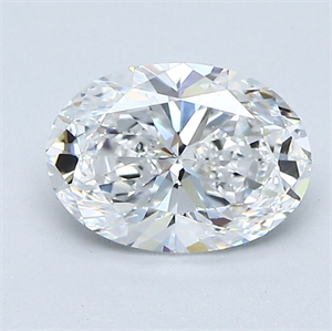 Picture of Natural Diamond 1.30 Carats, Oval with  Cut, D Color, VS1 Clarity and Certified by GIA