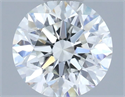 Natural Diamond 1.05 Carats, Round with Excellent Cut, H Color, VS2 Clarity and Certified by IGI