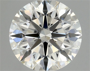 Picture of Natural Diamond 0.80 Carats, Round with Excellent Cut, I Color, VS2 Clarity and Certified by GIA