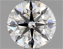 Natural Diamond 0.90 Carats, Round with Excellent Cut, H Color, VS1 Clarity and Certified by GIA