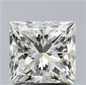 Diamante Natural 1.70 quilates, Princesa , Color K, claridad VS2 y certificado GIA