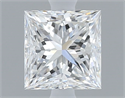 Natural Diamond 0.40 Carats, Princess with  Cut, E Color, VS1 Clarity and Certified by GIA