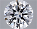 Lab Grown Diamond 2.51 Carats, Round with Excellent Cut, D Color, VVS2 Clarity and Certified by IGI