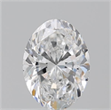 Natural Diamond 1.01 Carats, Oval with  Cut, D Color, VVS2 Clarity and Certified by GIA
