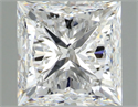 Natural Diamond 1.01 Carats, Princess with  Cut, D Color, SI1 Clarity and Certified by GIA
