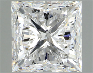 Picture of Natural Diamond 1.01 Carats, Princess with  Cut, D Color, SI1 Clarity and Certified by GIA