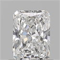 Natural Diamond 0.71 Carats, Radiant with  Cut, F Color, VS1 Clarity and Certified by GIA