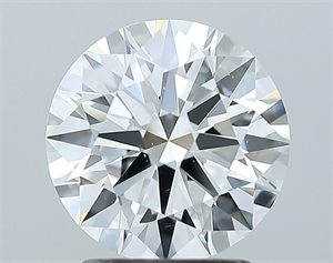Picture of Natural Diamond 2.12 Carats, Round with Excellent Cut, E Color, VS2 Clarity and Certified by GIA