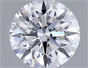 Lab Grown Diamond 1.03 Carats, Round with Ideal Cut, D Color, VVS2 Clarity and Certified by IGI
