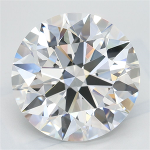 Picture of Lab Grown Diamond 4.21 Carats, Round with Excellent Cut, D Color, IF Clarity and Certified by GIA