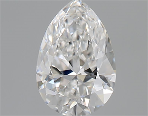 Picture of Natural Diamond 0.50 Carats, Pear with  Cut, F Color, IF Clarity and Certified by GIA