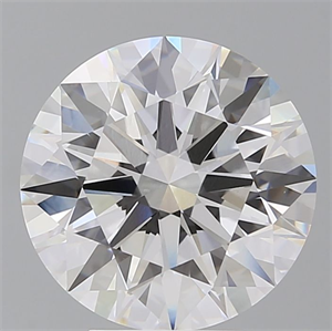 Picture of Lab Grown Diamond 5.09 Carats, Round with Ideal Cut, E Color, VVS2 Clarity and Certified by IGI