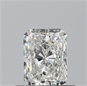Natural Diamond 0.50 Carats, Radiant with  Cut, I Color, VVS1 Clarity and Certified by GIA