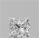 Natural Diamond 0.60 Carats, Princess with  Cut, E Color, VS2 Clarity and Certified by GIA