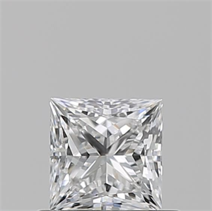 Picture of Natural Diamond 0.60 Carats, Princess with  Cut, E Color, VS2 Clarity and Certified by GIA