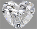 Natural Diamond 0.50 Carats, Heart with  Cut, F Color, SI1 Clarity and Certified by GIA