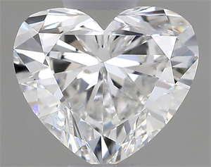 Picture of Natural Diamond 0.50 Carats, Heart with  Cut, F Color, SI1 Clarity and Certified by GIA
