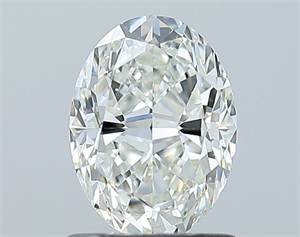 Picture of Natural Diamond 1.01 Carats, Oval with  Cut, H Color, SI1 Clarity and Certified by GIA