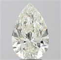 Natural Diamond 4.50 Carats, Pear with  Cut, I Color, SI1 Clarity and Certified by IGI