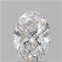 Natural Diamond 1.50 Carats, Oval with  Cut, E Color, SI2 Clarity and Certified by GIA