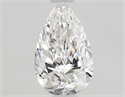 Natural Diamond 0.50 Carats, Pear with  Cut, D Color, VVS1 Clarity and Certified by GIA