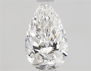 Picture of Natural Diamond 0.50 Carats, Pear with  Cut, D Color, VVS1 Clarity and Certified by GIA