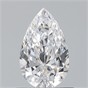 Natural Diamond 0.70 Carats, Pear with  Cut, D Color, VVS2 Clarity and Certified by GIA