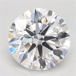 Picture of Lab Grown Diamond 3.15 Carats, Round with Ideal Cut, D Color, VVS1 Clarity and Certified by IGI