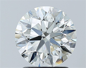 Foto Diamante Natural 1.70 quilates, Redondo , Color J, claridad SI1 y certificado GIA de