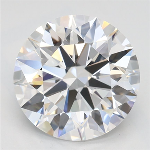 Picture of Lab Grown Diamond 2.45 Carats, Round with Ideal Cut, D Color, VVS1 Clarity and Certified by IGI