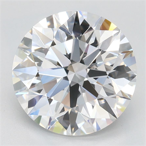 Picture of Lab Grown Diamond 2.87 Carats, Round with Ideal Cut, D Color, IF Clarity and Certified by IGI