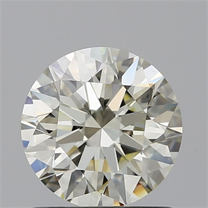Picture of Natural Diamond 1.09 Carats, Round with Excellent Cut, N Color, VS1 Clarity and Certified by GIA