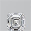 Natural Diamond 1.05 Carats, Asscher with  Cut, E Color, VVS1 Clarity and Certified by GIA