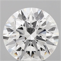 Lab Grown Diamond 3.08 Carats, Round with Ideal Cut, E Color, VVS2 Clarity and Certified by IGI