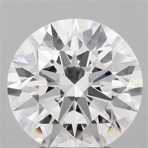 Picture of Lab Grown Diamond 3.08 Carats, Round with Ideal Cut, E Color, VVS2 Clarity and Certified by IGI