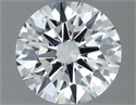 Natural Diamond 0.51 Carats, Round with Excellent Cut, H Color, VS2 Clarity and Certified by GIA
