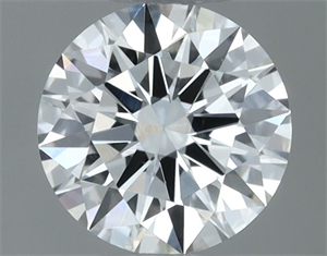 Picture of Natural Diamond 0.51 Carats, Round with Excellent Cut, H Color, VS2 Clarity and Certified by GIA