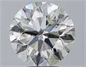 Natural Diamond 4.00 Carats, Round with Excellent Cut, J Color, SI1 Clarity and Certified by GIA