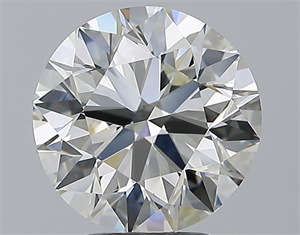 Picture of Natural Diamond 4.00 Carats, Round with Excellent Cut, J Color, SI1 Clarity and Certified by GIA