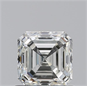 Natural Diamond 1.01 Carats, Asscher with  Cut, I Color, VVS2 Clarity and Certified by GIA