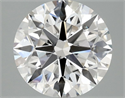 Lab Grown Diamond 3.03 Carats, Round with Ideal Cut, E Color, VVS2 Clarity and Certified by IGI