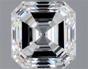 Picture of Natural Diamond 2.50 Carats, Asscher with  Cut, D Color, VS1 Clarity and Certified by GIA