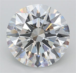 Picture of Lab Grown Diamond 5.09 Carats, Round with Ideal Cut, D Color, IF Clarity and Certified by IGI