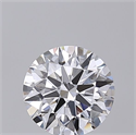 Lab Grown Diamond 1.02 Carats, Round with Ideal Cut, D Color, VVS2 Clarity and Certified by IGI