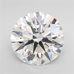 Picture of Lab Grown Diamond 3.92 Carats, Round with Ideal Cut, D Color, FL Clarity and Certified by IGI