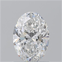 Natural Diamond 1.01 Carats, Oval with  Cut, F Color, SI1 Clarity and Certified by GIA
