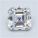 Natural Diamond 1.51 Carats, Asscher with  Cut, D Color, VS1 Clarity and Certified by GIA