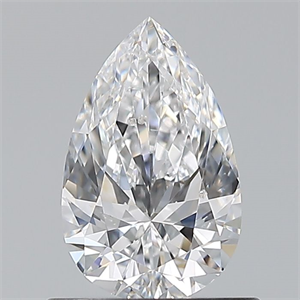 Picture of Natural Diamond 0.70 Carats, Pear with  Cut, D Color, SI1 Clarity and Certified by GIA