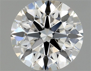 Picture of Natural Diamond 0.41 Carats, Round with Excellent Cut, H Color, VVS2 Clarity and Certified by GIA